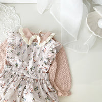 Load image into Gallery viewer, Baby Kid Girls Flower Print Rompers Wholesale 230111488
