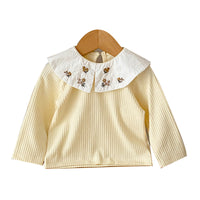 Load image into Gallery viewer, Baby Girls Flower Embroidered Tops And Cardigan And Rompers Wholesale 230111516
