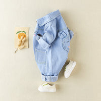 Load image into Gallery viewer, Baby Boys Cartoon Expression Print Birthday Jumpsuits Wholesale 23011164
