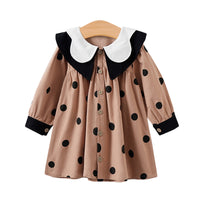 Load image into Gallery viewer, Baby Kid Girls Flower Polka dots Print Dresses Wholesale 230113183
