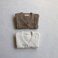 Load image into Gallery viewer, Baby Unisex Solid Color Crochet Cardigan Wholesale 230113205
