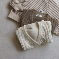 Load image into Gallery viewer, Baby Unisex Solid Color Crochet Cardigan Wholesale 230113205
