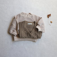 Load image into Gallery viewer, Baby Unisex Solid Color Crochet Cardigan Wholesale 230113205
