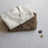 Load image into Gallery viewer, Baby Unisex Solid Color Crochet Cardigan Wholesale 230113205
