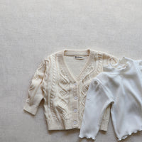 Load image into Gallery viewer, Baby Unisex Solid Color Crochet Cardigan Wholesale 230113205
