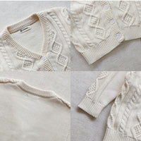 Load image into Gallery viewer, Baby Unisex Solid Color Crochet Cardigan Wholesale 230113205

