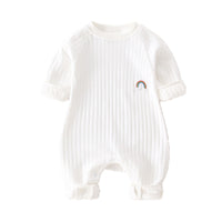 Load image into Gallery viewer, Baby Unisex Rainbow Embroidered Jumpsuits Wholesale 23011321
