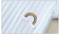 Load image into Gallery viewer, Baby Unisex Rainbow Embroidered Jumpsuits Wholesale 23011321
