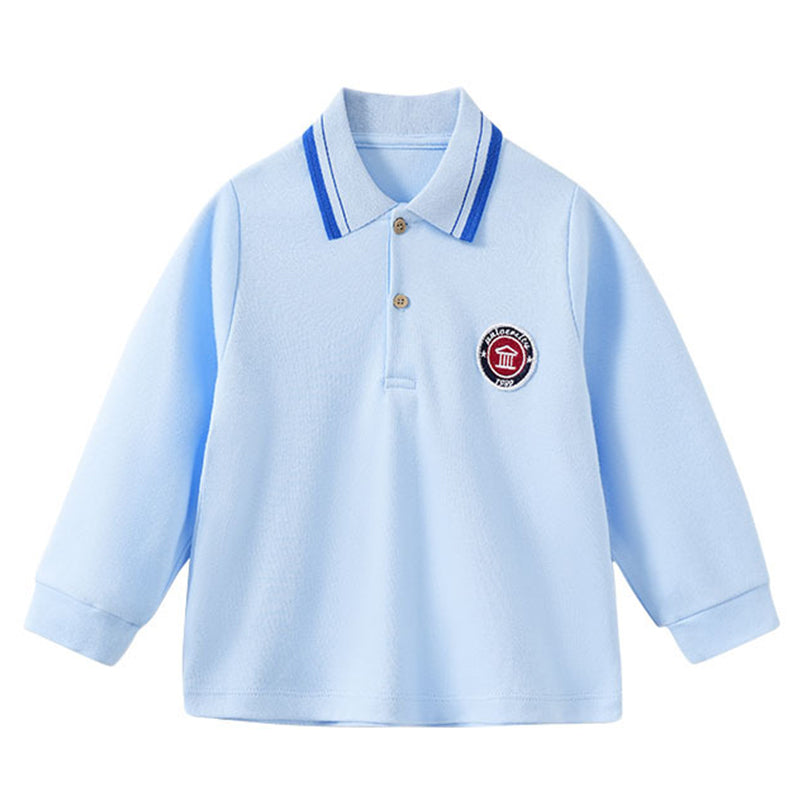 Baby Kid Boys Color-blocking Polo Shirts Wholesale 230113215