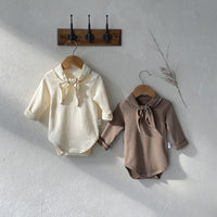 Load image into Gallery viewer, Baby Unisex Bow Rompers Wholesale 230113223
