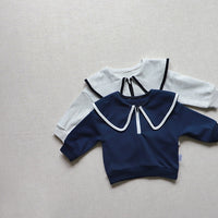 Load image into Gallery viewer, 2 Pieces Set Baby Kid Unisex Color-blocking Tops And Solid Color Pants Wholesale 230113240
