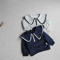 Load image into Gallery viewer, 2 Pieces Set Baby Kid Unisex Color-blocking Tops And Solid Color Pants Wholesale 230113240
