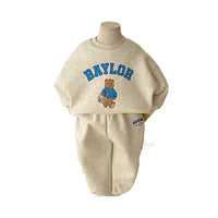 Load image into Gallery viewer, 2 Pieces Set Baby Kid Unisex Letters Animals Cartoon Print Hoodies Sweatshirts And Pants Wholesale 230113252
