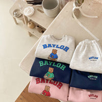 Load image into Gallery viewer, 2 Pieces Set Baby Kid Unisex Letters Animals Cartoon Print Hoodies Sweatshirts And Pants Wholesale 230113252
