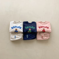 Load image into Gallery viewer, 2 Pieces Set Baby Kid Unisex Letters Animals Cartoon Print Hoodies Sweatshirts And Pants Wholesale 230113252
