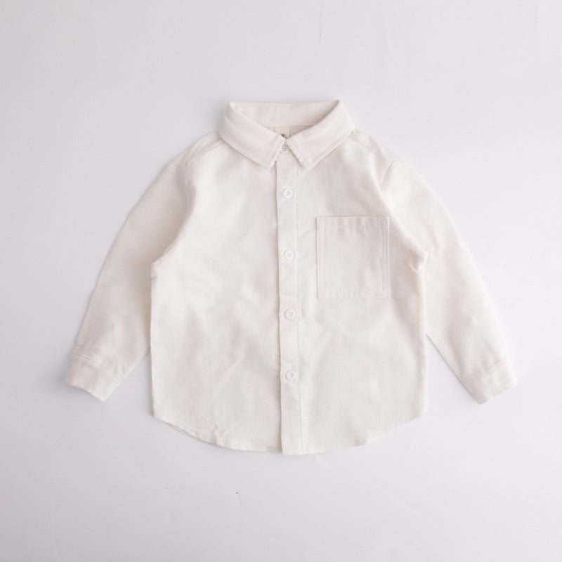 Baby Kid Unisex Solid Color Shirts Wholesale 230113316