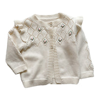 Load image into Gallery viewer, Baby Girls Flower Embroidered Cardigan Wholesale 230113326
