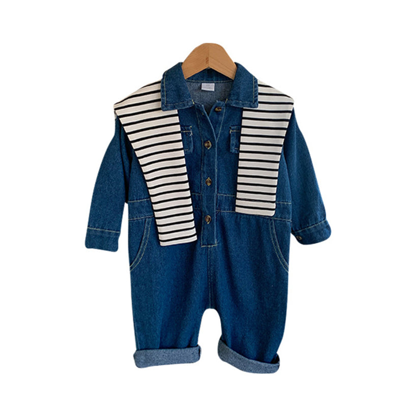 Baby Kid Unisex Solid Color Jumpsuits Wholesale 230113381