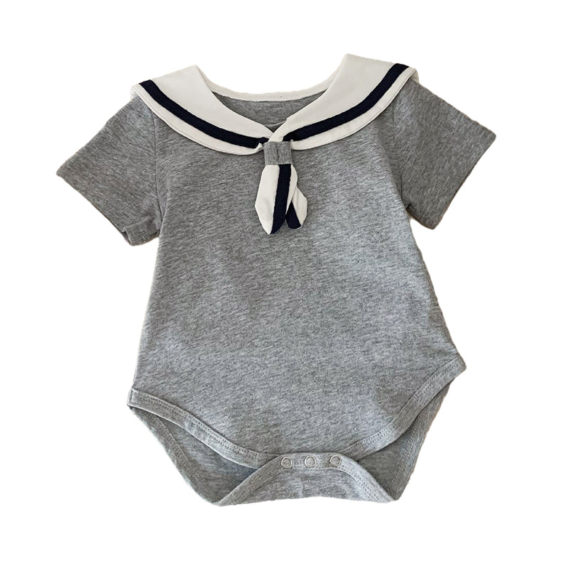 Baby Unisex Color-blocking Rompers Wholesale 230113404