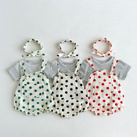 Load image into Gallery viewer, Baby Girls Polka dots Rompers Wholesale 230113421
