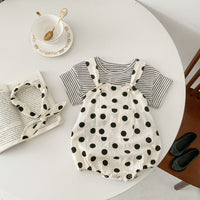 Load image into Gallery viewer, Baby Girls Polka dots Rompers Wholesale 230113421
