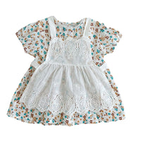 Load image into Gallery viewer, Baby Girls Flower Print Dresses Wholesale 230113422
