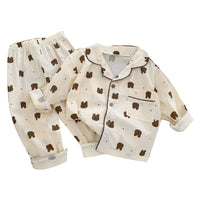 Load image into Gallery viewer, 2 Pieces Set Baby Kid Girls Cartoon Print Shirts And Pants Wholesale 23011365
