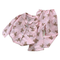 Load image into Gallery viewer, 2 Pieces Set Baby Kid Girls Cartoon Print Shirts And Pants Wholesale 23011365
