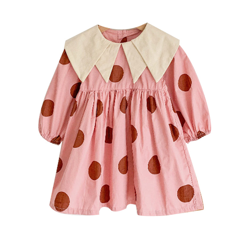 Baby Kid Girls Polka dots Dresses Wholesale 23011374