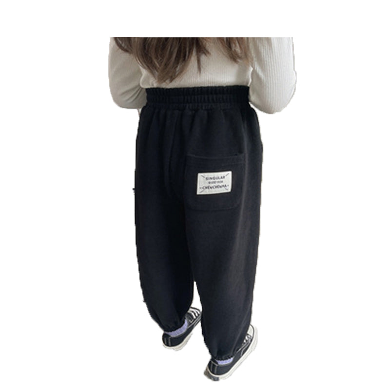 Baby Kid Unisex Solid Color Pants Wholesale 23011399