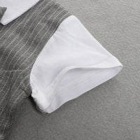 Load image into Gallery viewer, 2 Pieces Set Baby Kid Boys Dressy Striped Bow Shirts And Pants Suits Wholesale 23011405
