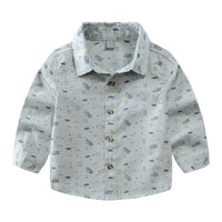 Load image into Gallery viewer, Baby Kid Boys Car Cartoon Print Shirts Wholesale 23011410
