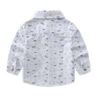 Load image into Gallery viewer, Baby Kid Boys Car Cartoon Print Shirts Wholesale 23011410
