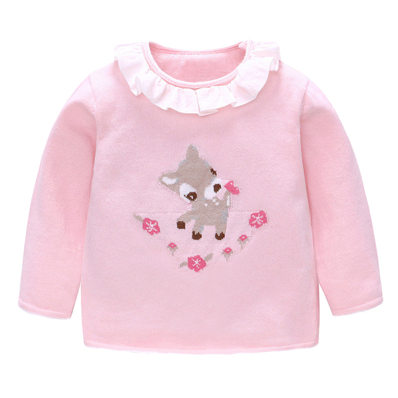 Baby Girls Animals Crochet Sweaters Wholesale 230114101