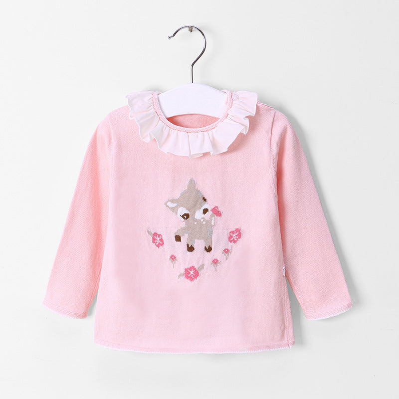 Baby Girls Animals Crochet Sweaters Wholesale 230114101