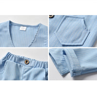 Load image into Gallery viewer, 3 Pieces Set Baby Kid Boys Dressy Solid Color Bow Shirts Striped Vests Waistcoats And Trousers Wholesale 230114106
