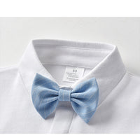 Load image into Gallery viewer, 3 Pieces Set Baby Kid Boys Dressy Solid Color Bow Shirts Striped Vests Waistcoats And Trousers Wholesale 230114106
