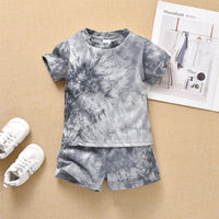 Load image into Gallery viewer, 2 Pieces Set Baby Boys Tie Dye T-Shirts And Shorts Wholesale 230114119
