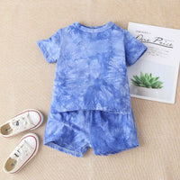 Load image into Gallery viewer, 2 Pieces Set Baby Boys Tie Dye T-Shirts And Shorts Wholesale 230114119
