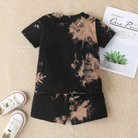 Load image into Gallery viewer, 2 Pieces Set Baby Boys Tie Dye T-Shirts And Shorts Wholesale 230114119
