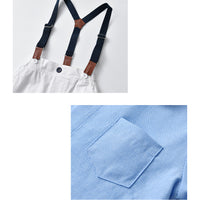 Load image into Gallery viewer, 2 Pieces Set Baby Kid Boys Birthday Party Solid Color Bow Shirts And Jumpsuits Wholesale 230114131
