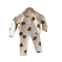 Load image into Gallery viewer, 2 Pieces Set Baby Unisex Animals Cartoon Print Tops And Pants Wholesale 230114139
