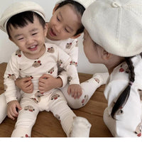 Load image into Gallery viewer, 2 Pieces Set Baby Unisex Animals Cartoon Print Tops And Pants Wholesale 230114139
