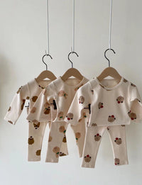 Load image into Gallery viewer, 2 Pieces Set Baby Unisex Animals Cartoon Print Tops And Pants Wholesale 230114139
