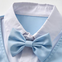 Load image into Gallery viewer, 2 Pieces Set Baby Kid Boys Birthday Solid Color Bow Tops And Pants Wholesale 230114141
