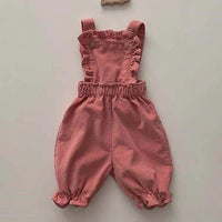 Load image into Gallery viewer, Baby Girls Solid Color Jumpsuits Wholesale 230114149
