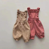 Load image into Gallery viewer, Baby Girls Solid Color Jumpsuits Wholesale 230114149
