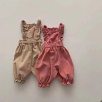 Load image into Gallery viewer, Baby Girls Solid Color Jumpsuits Wholesale 230114149
