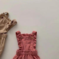 Load image into Gallery viewer, Baby Girls Solid Color Jumpsuits Wholesale 230114149
