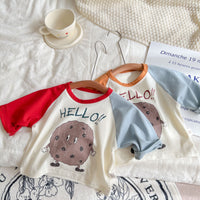 Load image into Gallery viewer, Baby Unisex Letters Color-blocking Cartoon Print Tops Wholesale 230114150
